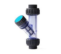 DEJIN 20-63mm Clear PVC Y Filter for Aquarium(Inner dia 40mm)