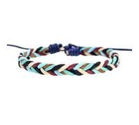 DEJIN 2pc Bohemia Handmade Woven Rope Bracelets Unisex Adjustable Friendship Bracelets