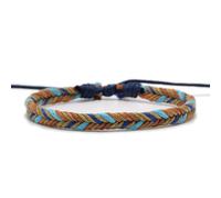 DEJIN 2pc Bohemia Handmade Woven Rope Bracelets Unisex Adjustable Friendship Bracelets