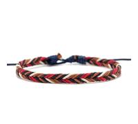 DEJIN 2pc Bohemia Handmade Woven Rope Bracelets Unisex Adjustable Friendship Bracelets