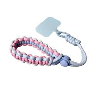 DEJIN 2pc Mobile Phone Lanyard Hanging Decoration Can Be Carried Twist Rope Anti-loss Pendant Strong Wrist Short Straps Band,Pink