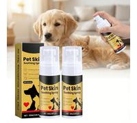 DEJIN 2Pcs Pet Skin Soothing Spray - Itchy Dog Relief Spray for Dry and Flaky Skin - Pet Spray for Dogs and Cats - Fast-Absorbing and Gentle Formula