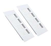 DEJIN 2Pcs White Internal Vent Covers, Width 50mm Ventilation Grilles, Air Vent Grille Cover, Cupboard Vents for Cupboard Wardrobe Ventilation (Size : 50x100mm)