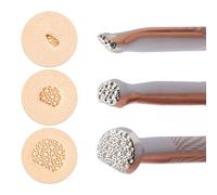 DEJIN 3Pcs Leather Stamps Durable Leather Carving Punch DIY Undercut Beveler Stamps Leather Embossing Stamp Tools Set for Leather Craft Kit and Embossing Enthusiasts