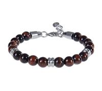 DEJIN 8mm Natural Stone Lapis Lazuli Beaded Bracelet Adjustable Stainless Steel Chain Bracelet For Men Women Handmade Gifts