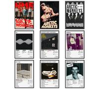 DEJIN 9 PCS Arctic Monkeys Band Poster, Music Album Cover Posters, Unframed Canvas Picture Print, Wall Art Decor for Home Bedroom, Living Room, Teen and Girls Dorm 8 * 12 inches