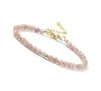 DEJIN Amethyst Garnet Rainbow Fluorite Carnelian Apatite Black Spinel 4mm Natural Gemstone Beads Bracelets For Women Gift
