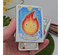 DEJIN Handcrafted Porcelain Matchbox, Creative Novelty Ceramic Matchbox With Striker, Porcelain Keepsake Gift, Letterbox Gift for Friend (A)