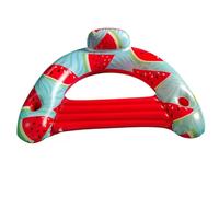 DEJIN Inflatable Pool Chair with Pattern - Extra Large 24.4x23.3cm PVC Pool Chair, Foldable Design for Adults, Beach, River & Party (watermelon)