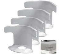 DEJIN Lock Sheet Holders Set - 4 Pack Bed Sheet Holder Secure Bed Sheets Firmly in Place, Heavy Duty Bed Sheet Holder Corner Fitted Sheet Straps Fit All Mattress Size (4, Gray)