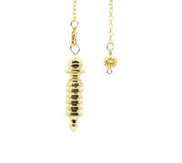 DEJIN Metal Pendulum Pendulo Radiestesia Pendulums For Dowsing Spiral Cone Antique Gold Silver Pyramid Pendule