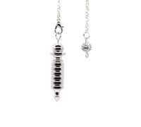 DEJIN Metal Pendulum Pendulo Radiestesia Pendulums For Dowsing Spiral Cone Antique Gold Silver Pyramid Pendule