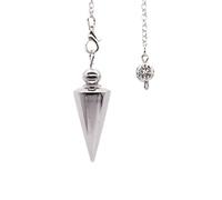 DEJIN Metal Pendulum Pendulo Radiestesia Pendulums For Dowsing Spiral Cone Antique Gold Silver Pyramid Pendule
