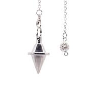 DEJIN Metal Pendulum Pendulo Radiestesia Pendulums For Dowsing Spiral Cone Antique Gold Silver Pyramid Pendule