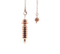 DEJIN Metal Pendulum Pendulo Radiestesia Pendulums For Dowsing Spiral Cone Antique Gold Silver Pyramid Pendule