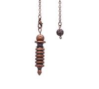 DEJIN Metal Pendulum Pendulo Radiestesia Pendulums For Dowsing Spiral Cone Antique Gold Silver Pyramid Pendule