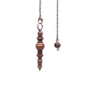 DEJIN Metal Pendulum Pendulo Radiestesia Pendulums For Dowsing Spiral Cone Antique Gold Silver Pyramid Pendule