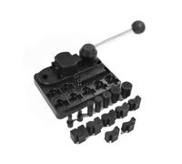 DEJIN Metal Wire Bending Jig Set with Adjustable Dies, Multi-Functional Ring Earring Bending Tool, Ring Bender Maker Tool Kit with Nylon Dies for DIY Rings, Bending Metals, Jewelry Making (Black)