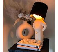 DEJIN Modest Mike Naughty Night Lamp, OMG That Wiener Switch! Shy Boy Night Light, Adult White Elephant Gift, Creative Night Light, Valentines Day Gifts, Humor Anniversary (Black, UK- Plug)