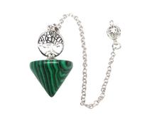 DEJIN Natural Stone Crystal Pendulum Pendant Pendulum For Dowsing Scrying Divination Pendulo Quartz Gift