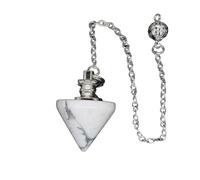DEJIN Natural Stone Crystal Pendulum Pendant Pendulum For Dowsing Scrying Divination Pendulo Quartz Gift
