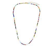 DEJIN Pearl Turquoise Necklace Set Boho Chic Stackable Strands For Women Delicate Layered Choker