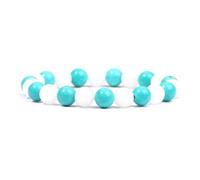 DEJIN Personality Type Psychology Natural Stone Bracelet White Quartz Hematite Obsidian Amethyst Bracelet Handmade