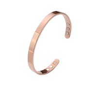 DEJIN Steel-Copper-Magnetic-Cuff-Bangle-Bracelet For Men Women Jewelry Gift | Multi-finish geometric casual-sport wrist jewelry, lightweight compact-pack accessory for worldwide-shipping gifting.