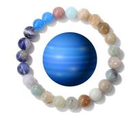 DEJIN Universe Galaxy Moon Sun Planets Bracelets For Women Natural Stone Solar System Bracelets Libra Virgo Leo For Couple,uramus