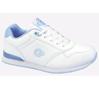 Dek Womens Approach Trainer Style Lace Up Lawn Bowling Shoes White/Blue 7 UK