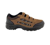 Dek ASCEND Three Touch Fastening Trek And Trail Casual Trainer Shoes - Khaki/Brown Textile/Synth.Nubuck, Small Kids UK 11 / EU 29