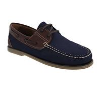 DEK Boat shoes Boys, Navy Blue Brown, 9 UK
