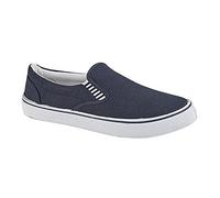 DEK Canvas Slip On Mens Shoes Navy Blue (4 UK)