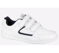 DEK CHARING CROSS Mens Triple Velcro Trainers White UK 7