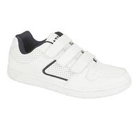 DEK CHARING CROSS Mens Triple Velcro Trainers White UK 10