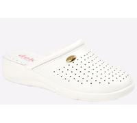 Dek Classic Leather Clog Womens Trainers, Size 4 In White