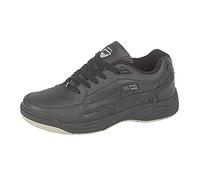 Dek - Dek ORLEANS Fuller Wide Fittifng Lace Up Ultra Padded Trainers - Black Coated Action Leather/PU, Mens UK 6 / EU 40