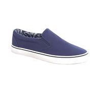 Dek Dexter Mens Canvas Slip On Shoes Navy UK 10