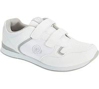 DEK DRIVE Mens Velcro Trainers White/Grey UK 8
