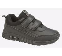 Dek Boys School Trainers Felix II Touch-Fasten Lightweight Black UK 3