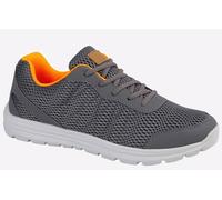 Dek Hyde Park Memory Foam Men's Trainers, Size 9 In Grey/Orange