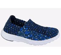 Ladies Summer Canvas Dek Textile - Navy/Grey Textile, Ladies UK 6 / EU 39