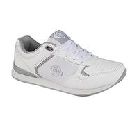 DEK KITTY Ladies Womens Lace Up Bowling Shoes/Trainers , 6 UK, White/Grey