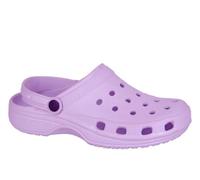 Dek L688 Womens PVC Clog Mule Sandals (Lilac PVC, UK Footwear Size System, Adult, Women, Numeric, Medium, 6)