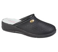 Dek L706A-6.5 Womens Clog Mule Wedge Heel Black 6.5 UK