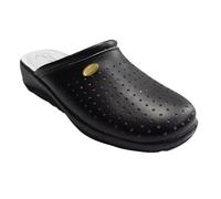 Dek L706A-6 Womens Clog Mule Wedge Heel Black 6 UK