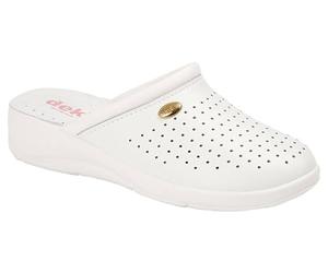 Dek L706G-5 Womens Clog Mule Wedge Heel White 5 UK