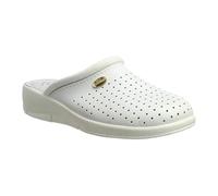 Dek L706G-7 Womens Clog Mule Wedge Heel White 7 UK
