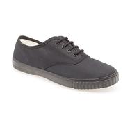 Dek Lace Canvas Gym Plimsolls in Black | Size: 3 Dek Black 3
