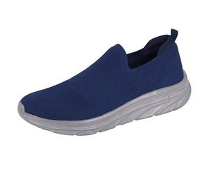 Dek M433C-11 Mens Mesh Knit Elasticated Easy Slip-on Trainer Navy, size 11 UK